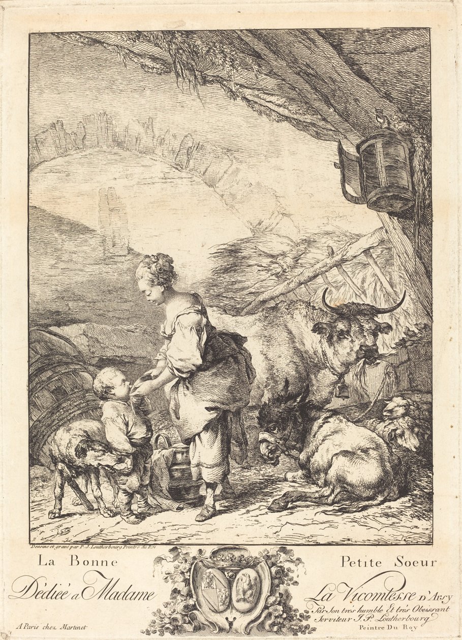 Die gute kleine Schwester von Philippe Jacques de Loutherbourg II