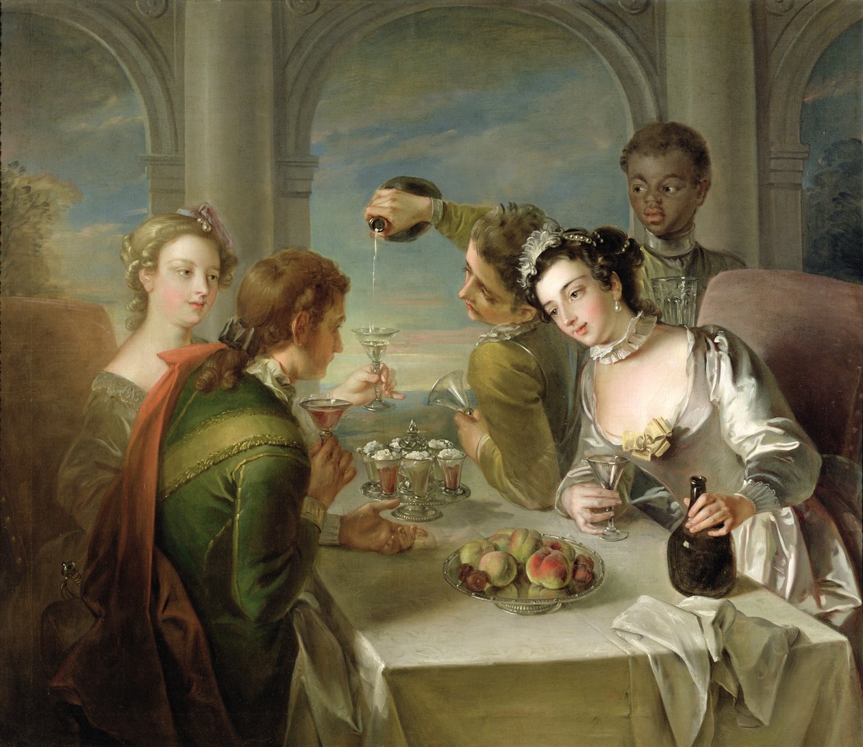 Der Geschmackssinn, ca. 1744-47 von Philippe Mercier