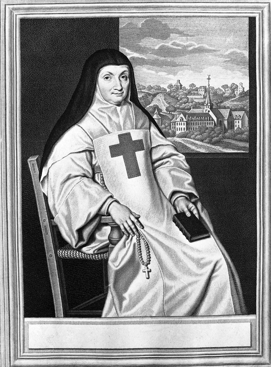 Jacqueline Marie Angélique Arnauld, Mutter Angélique (1591-1661), französische Nonne, Äbtissin von Port Royal des Champs (Port-Royal-des-Champs) von Philippe de (after) Champaigne