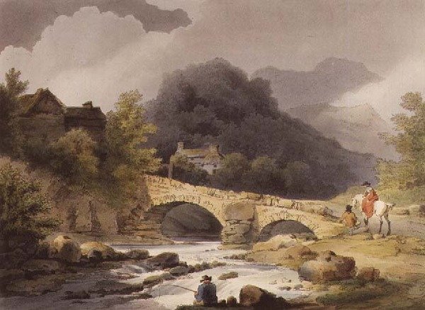 Brathay Bridge, veröffentlicht von R. Bowyer in 