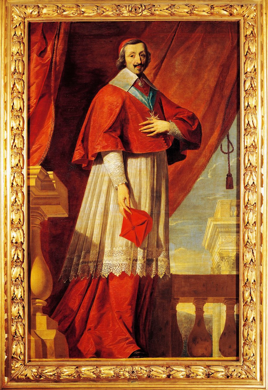 Porträt von Kardinal Richelieu von Philippe de (school of) Champaigne