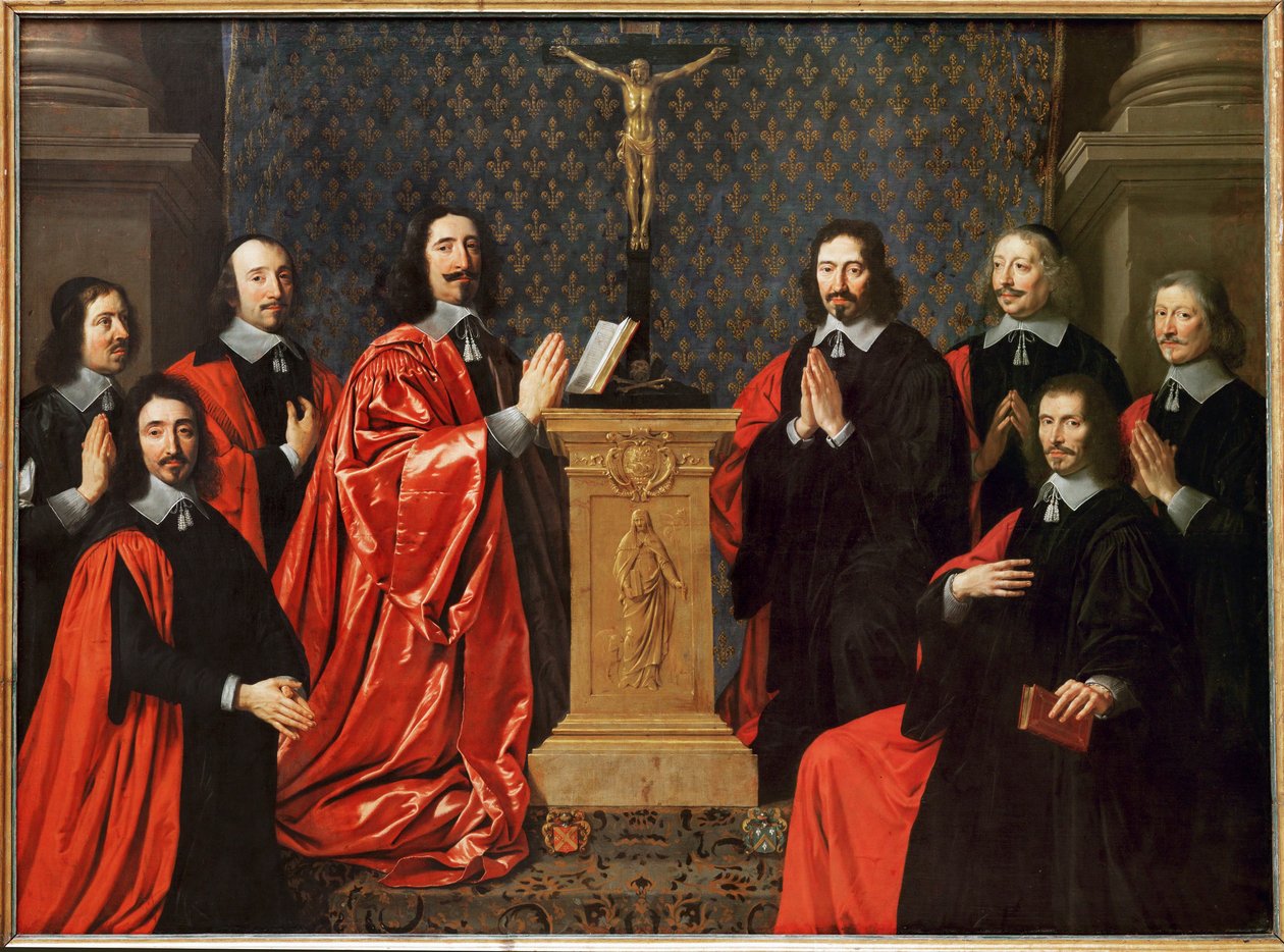 Der Prévôt der Kaufleute und die Schöffen von Paris von Philippe de Champaigne