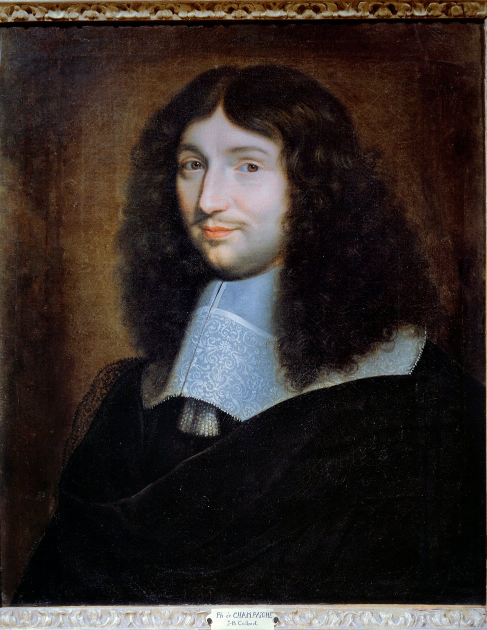 Vermutetes Porträt von Jean-Baptiste Colbert (1619-1683), Finanzintendant von Ludwig XIV. von Philippe de Champaigne