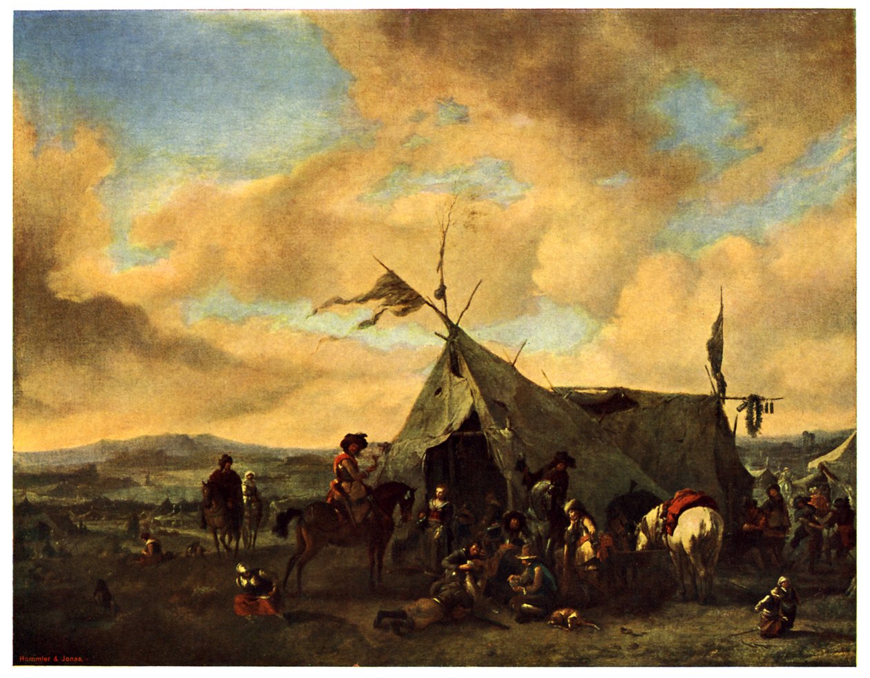 Lager während des Dreißigjährigen Krieges von Philips Wouwerman