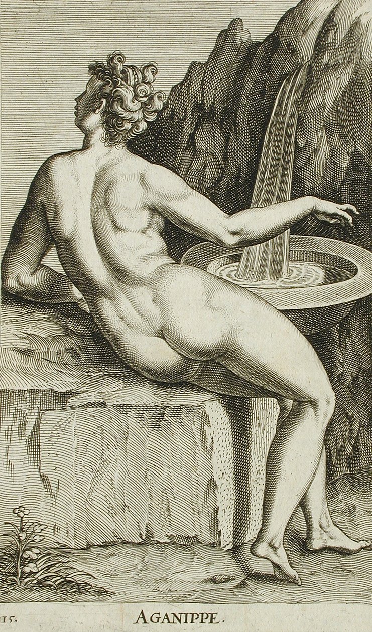 Aganippe von Philips Galle