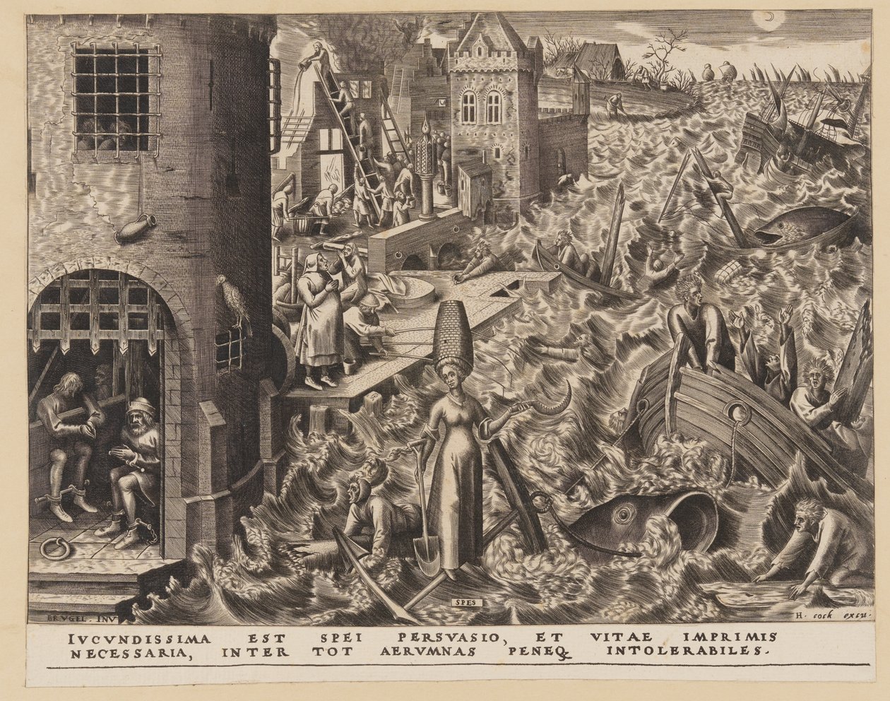 Hoffnung, aus Die Sieben Tugenden von Philips Galle