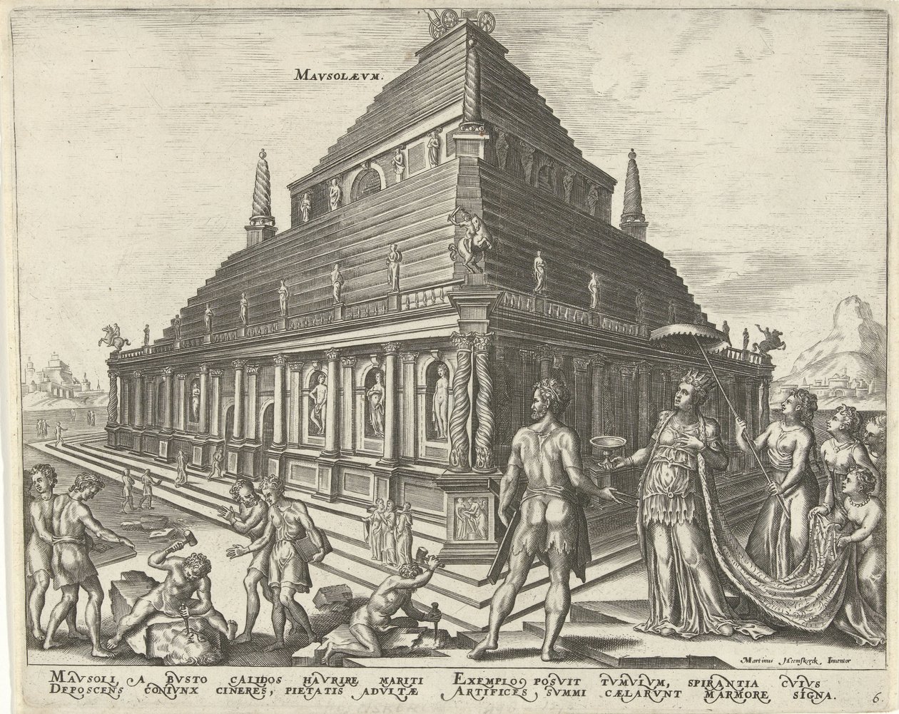 Mausoleum von Halikarnassos Die acht Weltwunder (Serientitel) von Philips Galle