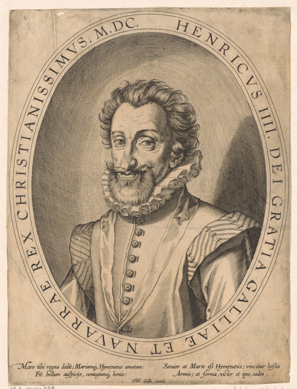 Porträt von Heinrich IV., König von Frankreich von Philips Galle