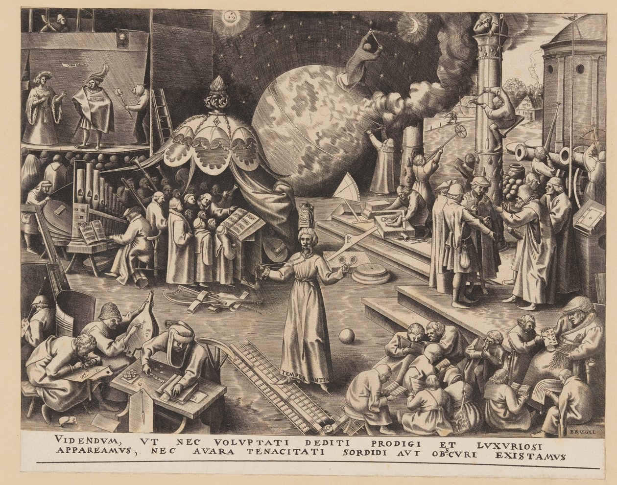 Mäßigung, aus Die Sieben Tugenden von Philips Galle