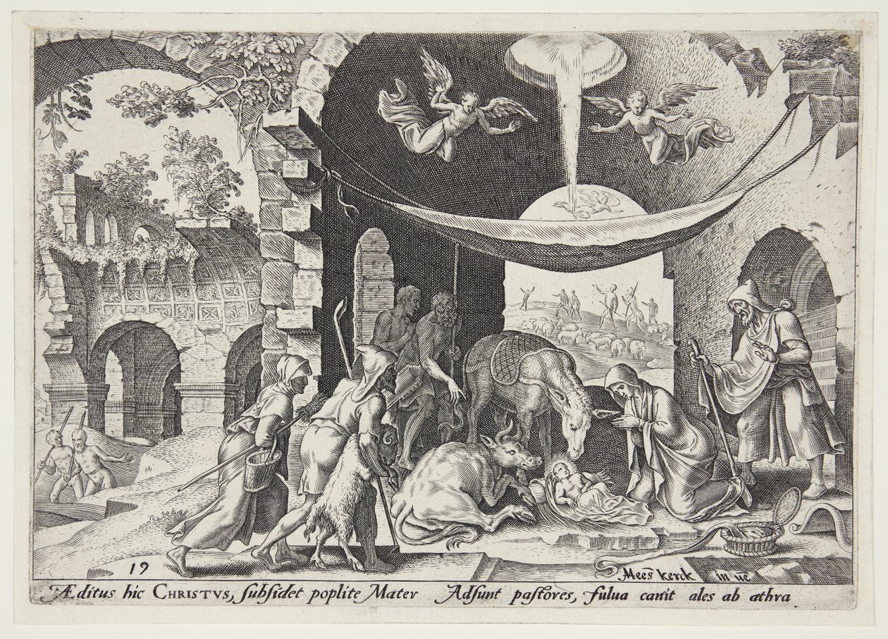 Die Anbetung der Hirten von Philips Galle