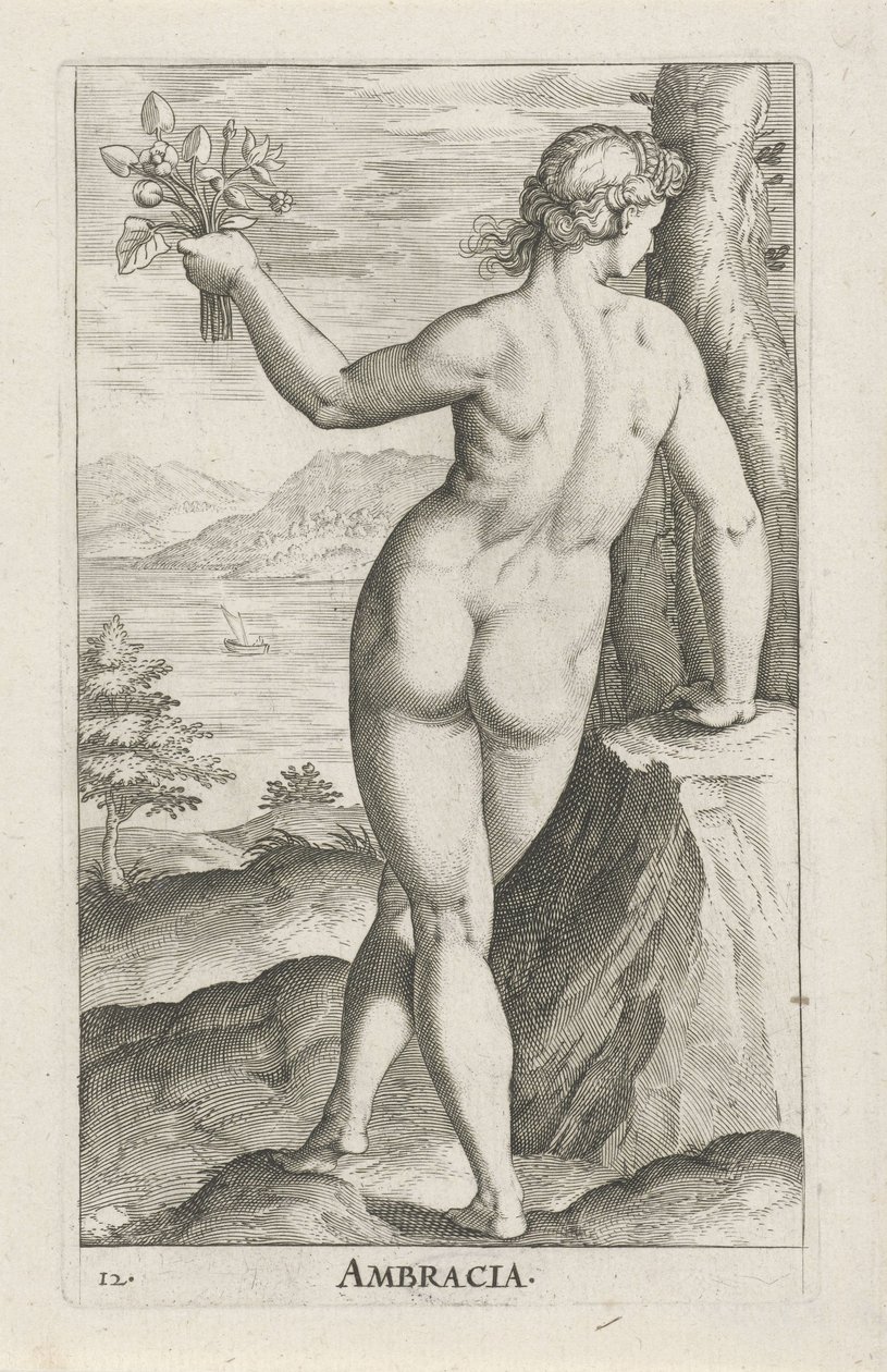Wassernymphe Ambracia von Philips Galle