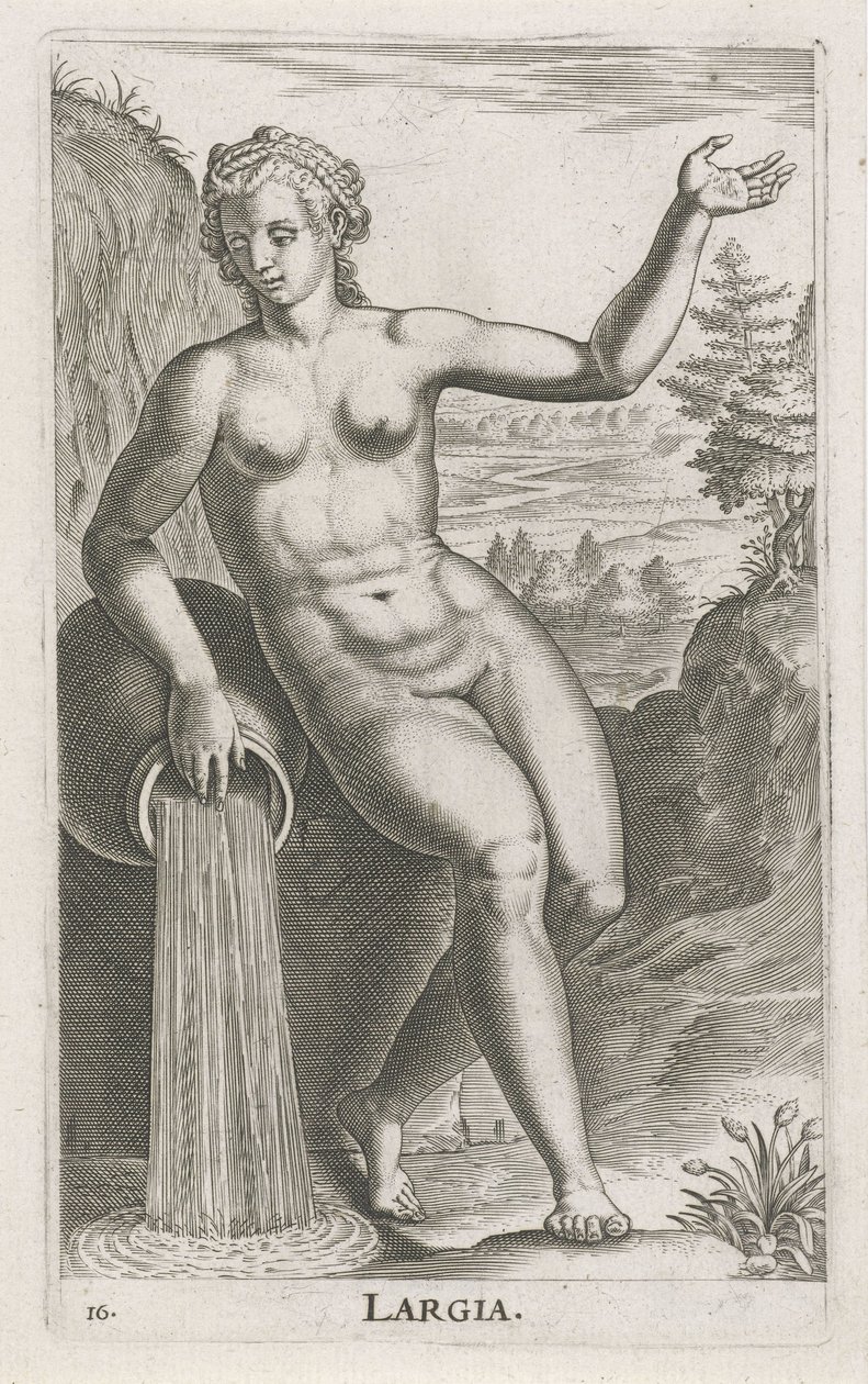 Wassernymphe Largia von Philips Galle