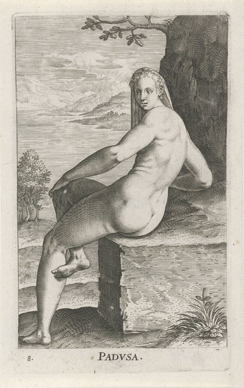 Wassernymphe Padusa von Philips Galle