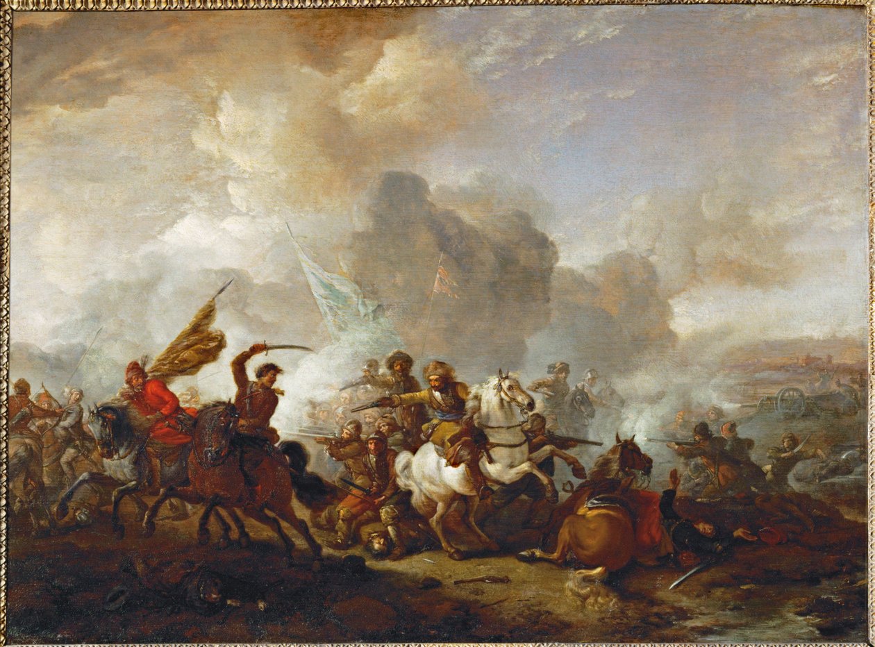 Scharmützel von Reitern zwischen Orientalen und Imperialen von Philips Wouwermans or Wouwerman