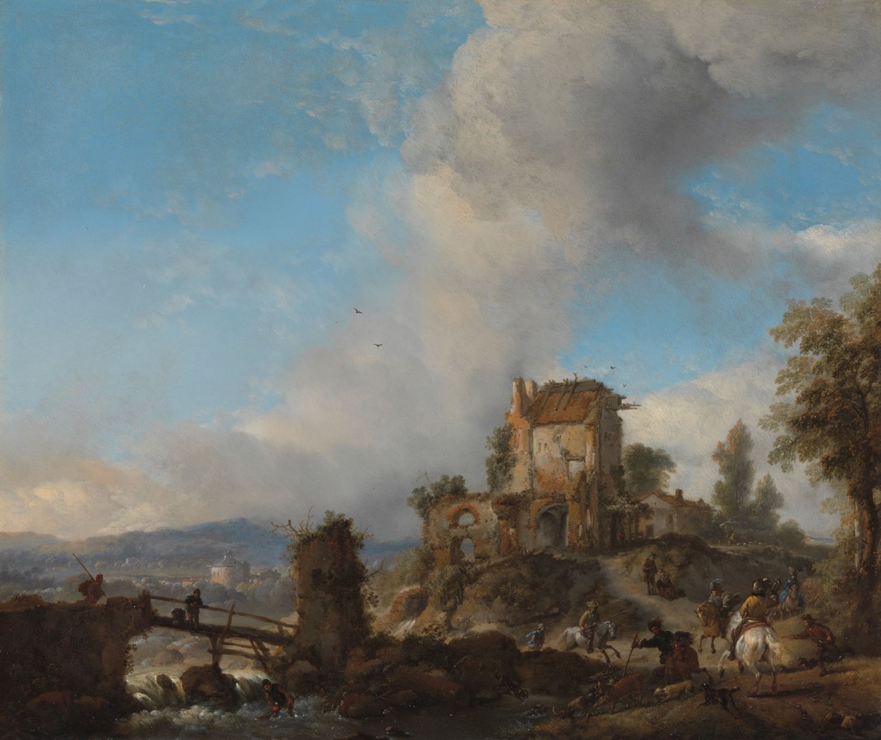 Die Hirschjagd von Philips Wouwermans or Wouwerman