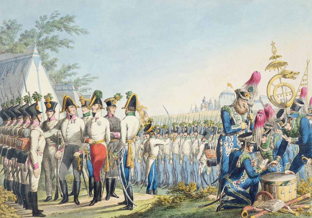 Das neue kaiserlich-königliche österreichische Leichtinfanterie-Regiment nach den Napoleonischen Kriegen (um 1820) von Phillip von Stubenrauch