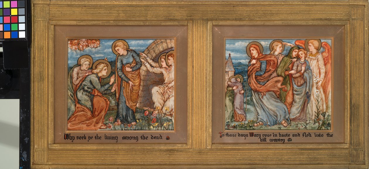 Die Auferstehung: Warum sucht ihr den Lebenden unter den Toten; In jenen Tagen stand Maria eilends auf und floh ins Bergland von Phoebe Anna Traquair
