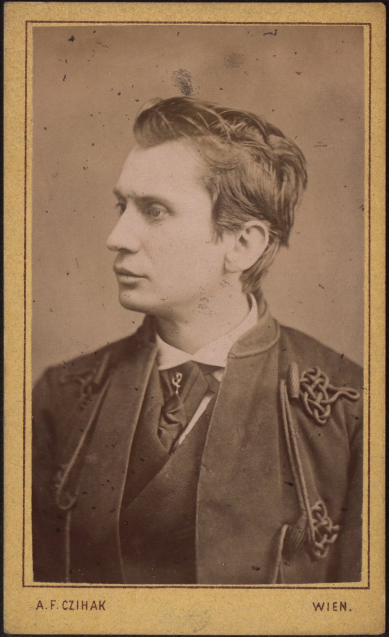 Leopold von Sacher-Masoch 1836-1895, ca. 1880 von Photo studio Adolf F. Czihak.