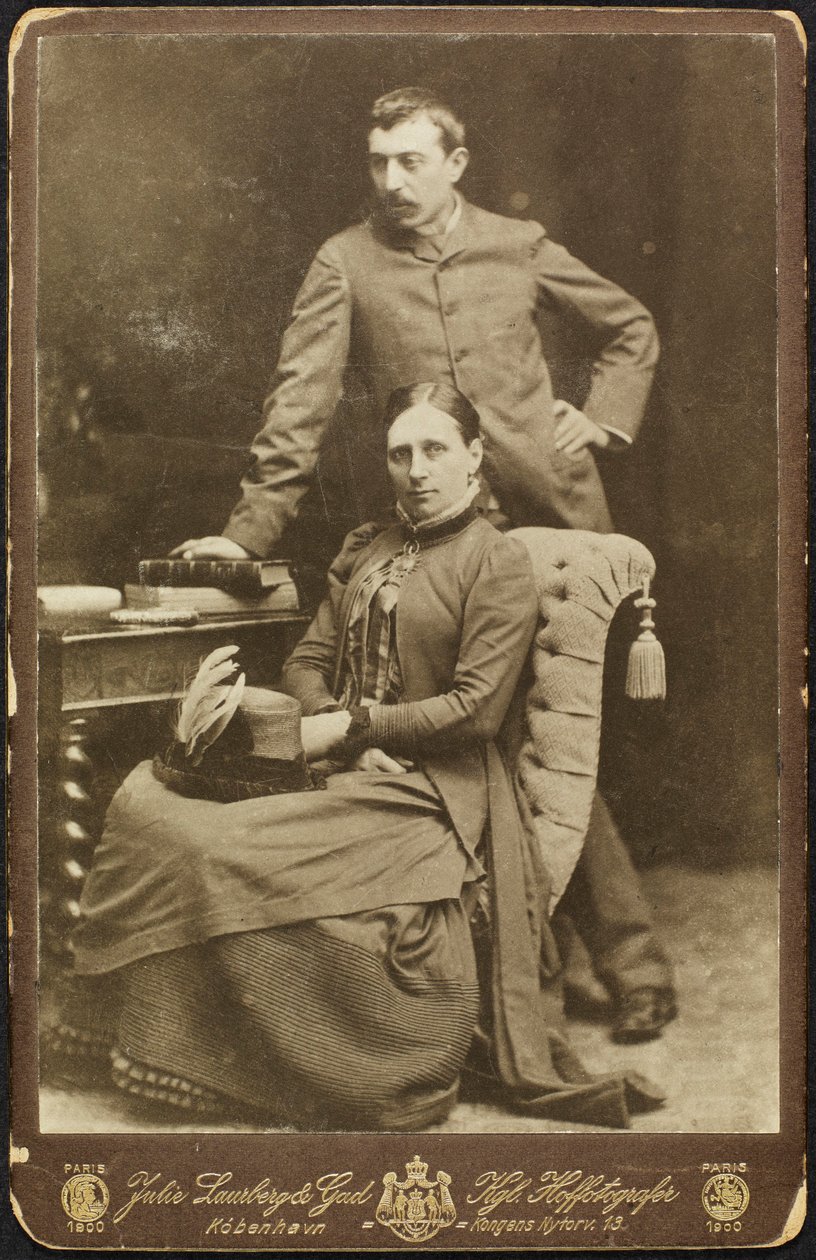 Porträt von Mette und Paul Gauguin, 1885 von Photo studio Julie Laurberg and Franziska