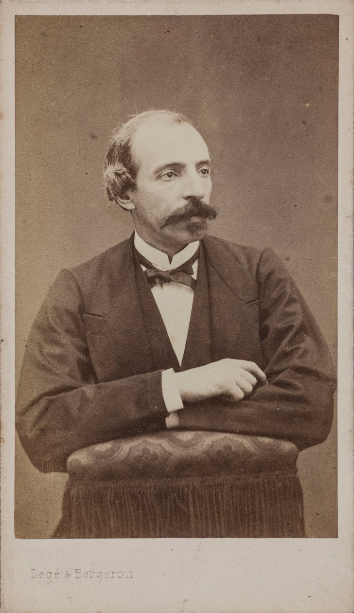 Porträt des Komponisten Émile Jonas 1827-1905 von Photo studio Legé and Bergeron.