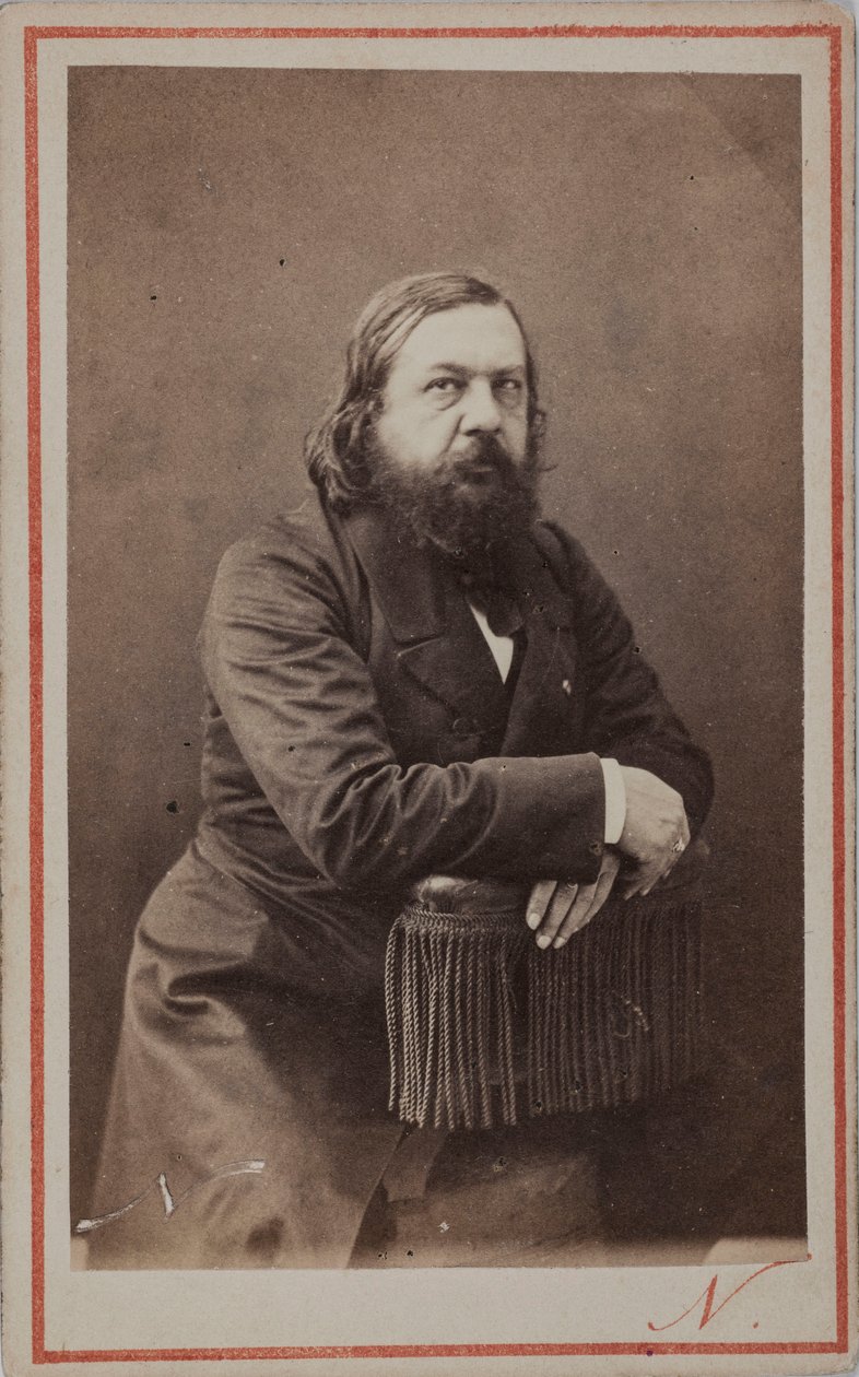 Porträt des Dichters Théophile Gautier 1811-1872 von Photo studio Nadar.