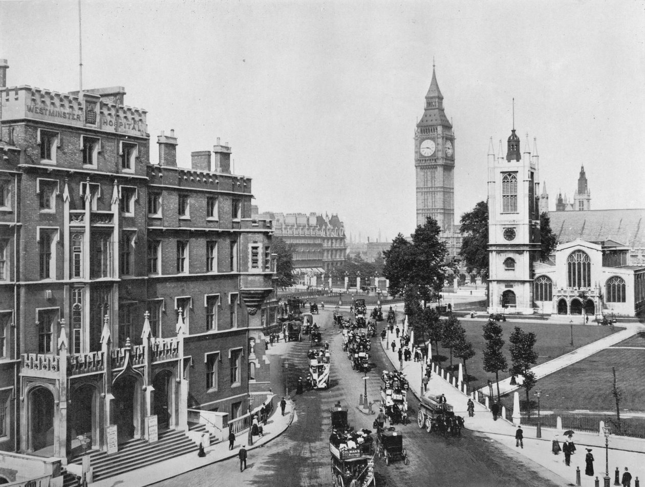 Broad Sanctuary, Westminster von Photochrom Co Ltd of London