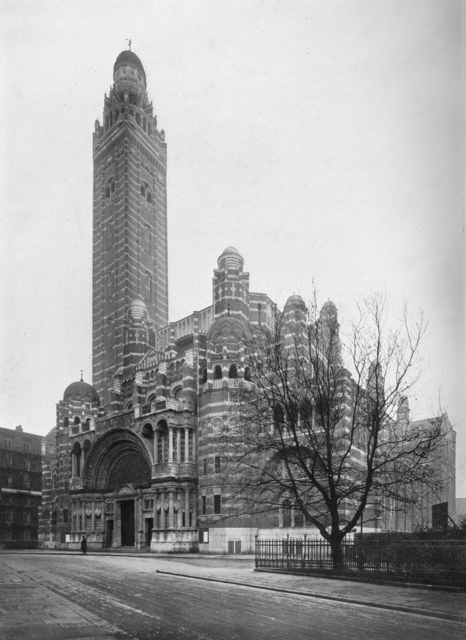 Die römisch-katholische Kathedrale in Westminster, London, 1911 von Photochrom Co Ltd of London