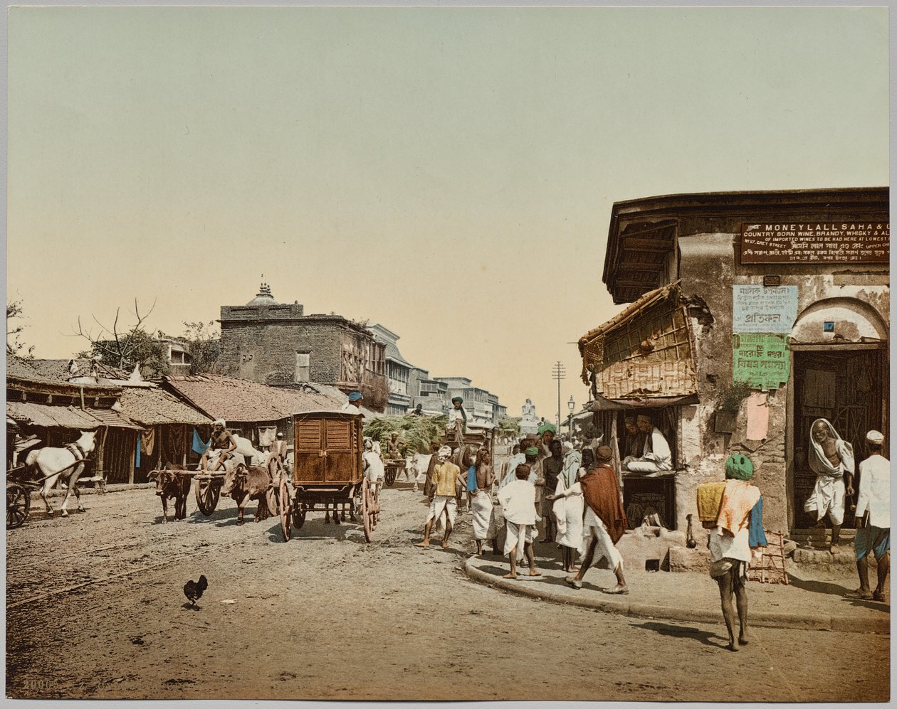 Indien. Kalkutta. Obere Chitpore Road (A), nach einem Foto von Dr. Kurt Boeck von Photoglob Co. (Zurich, active c. 1890 1910)