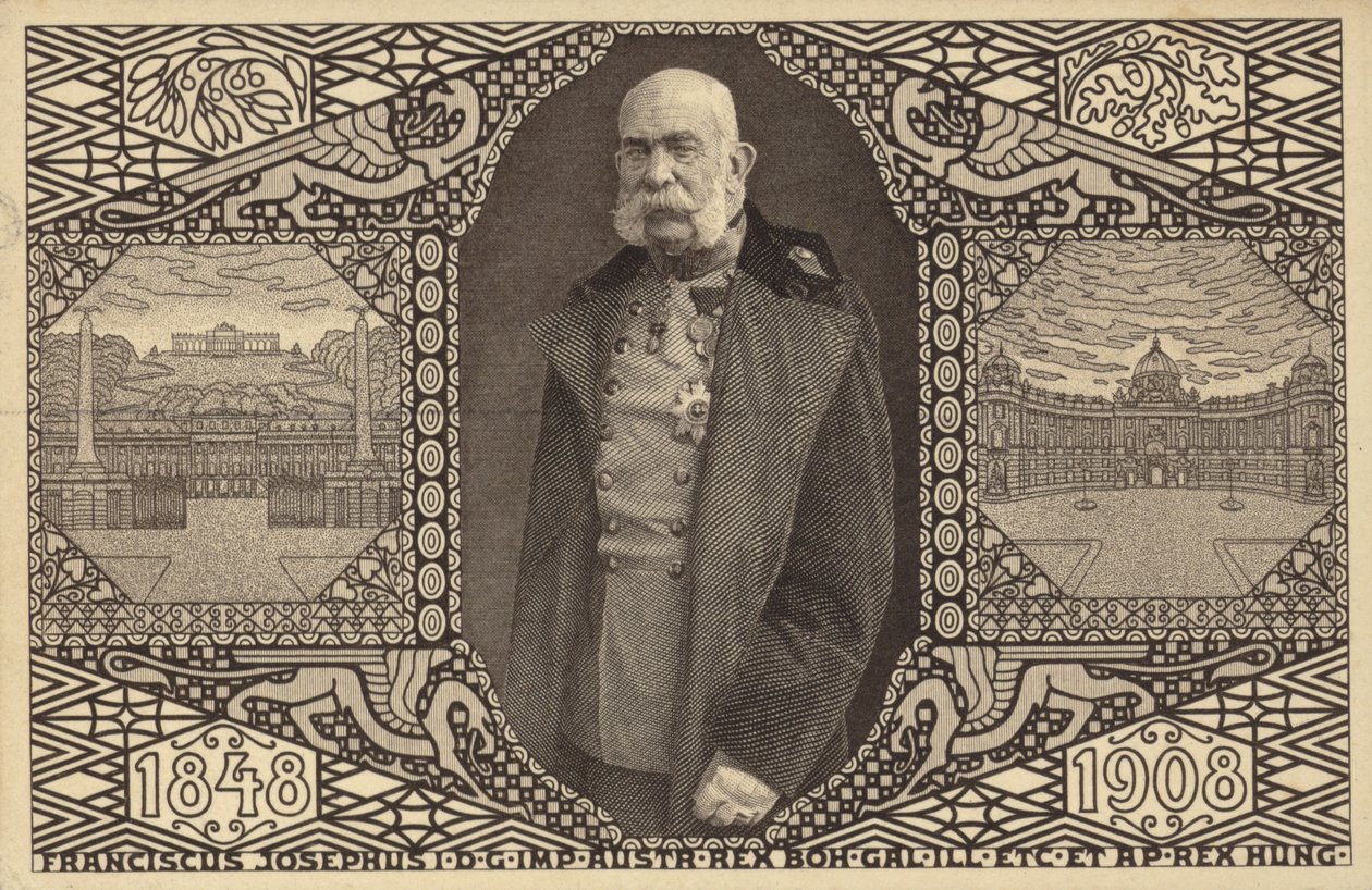 Kaiser Franz Joseph I. von Österreich von Photographer Austrian