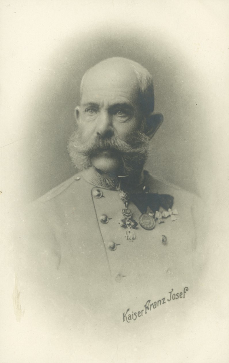 Kaiser Franz Joseph I. von Österreich von Photographer Austrian