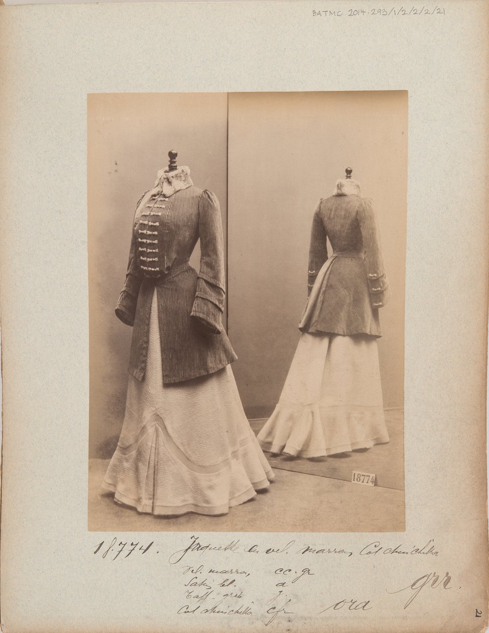 Albumseite: House of Worth, Jacke von Photographer French