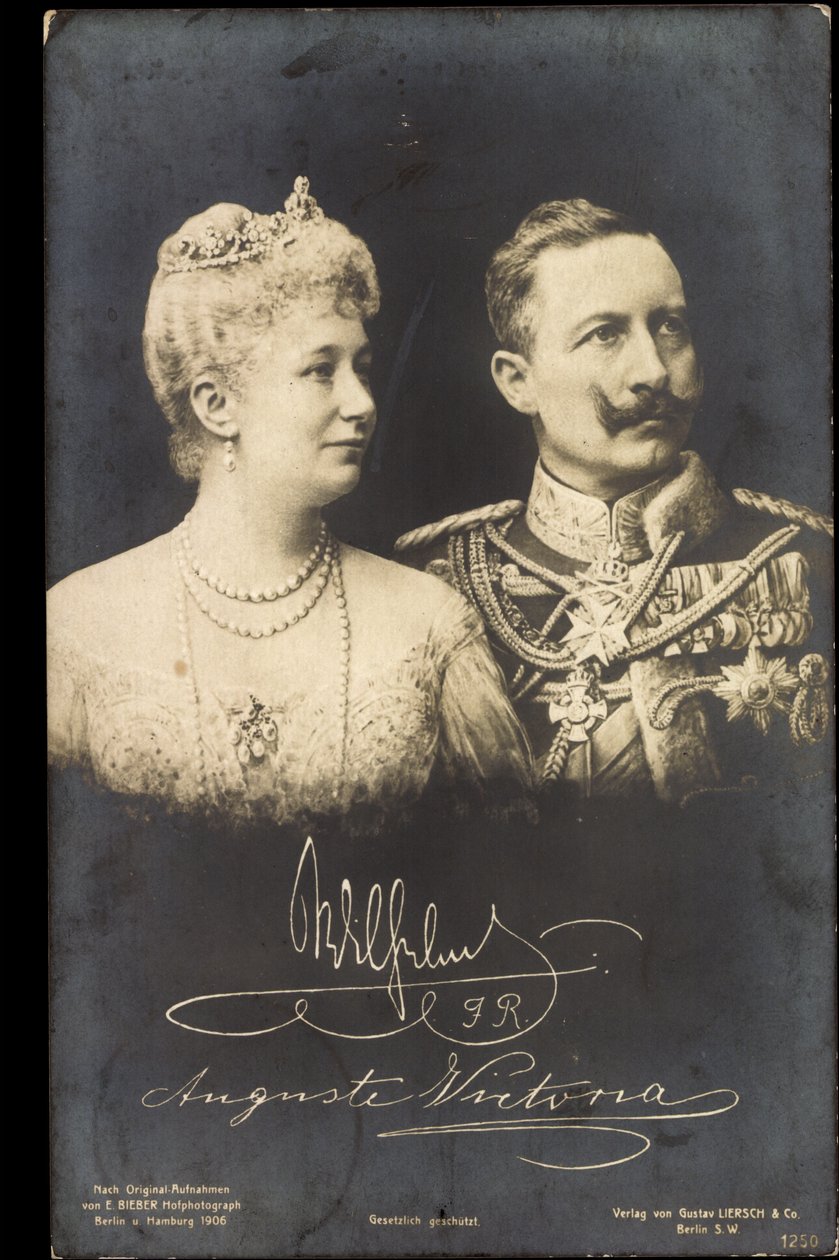 Kaiser Wilhelm II, Auguste Viktoria, Liersch 1250 von Photographer German