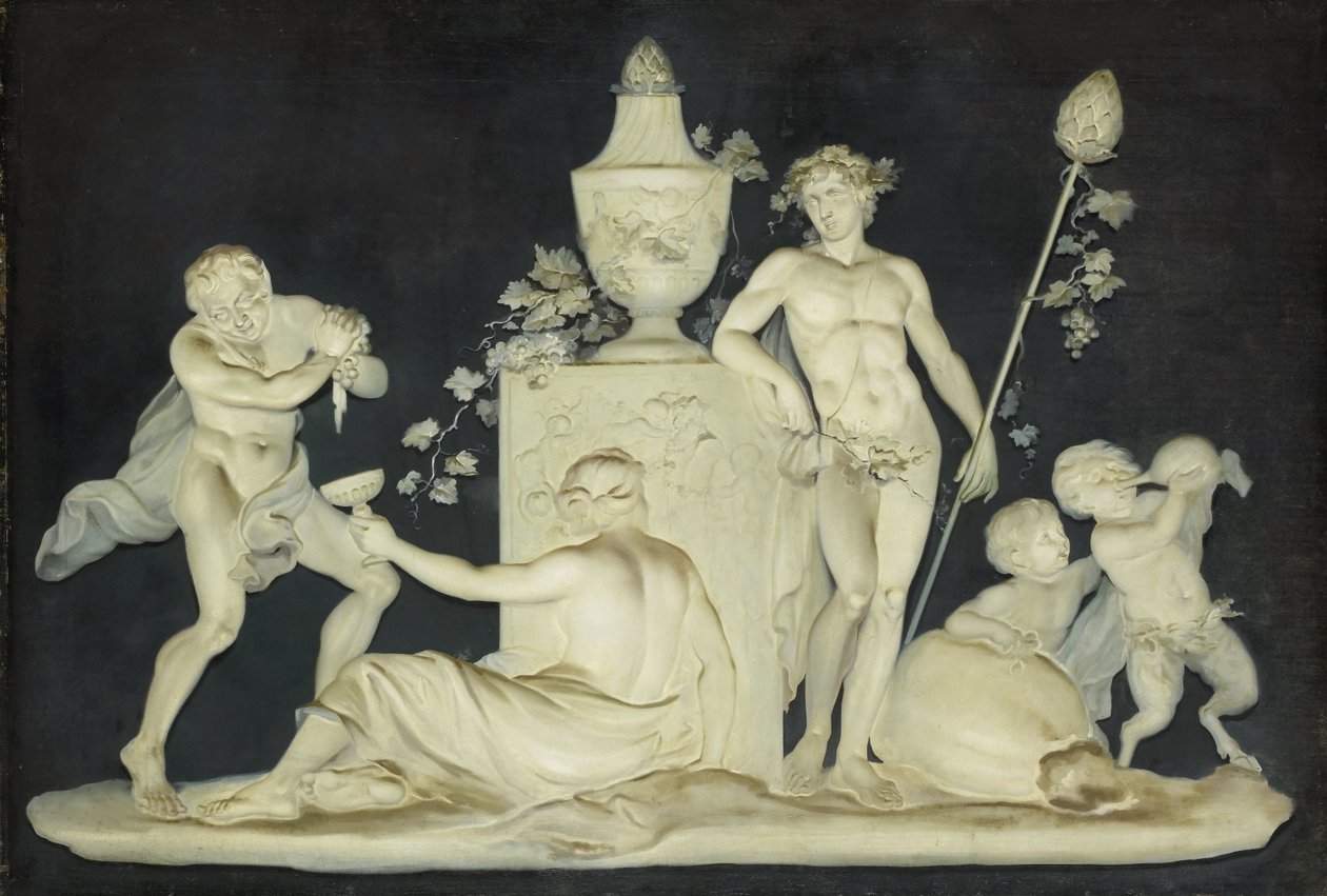 Bacchanalische Szene von Piat-Joseph Sauvage