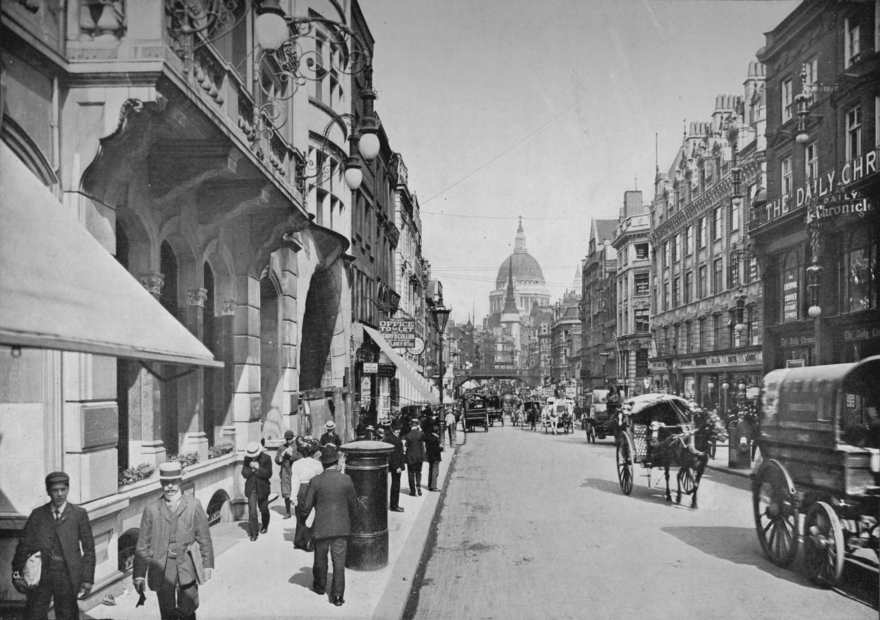 Fleet Street, City of London, ca. 1900-1911 von Pictorial Agency