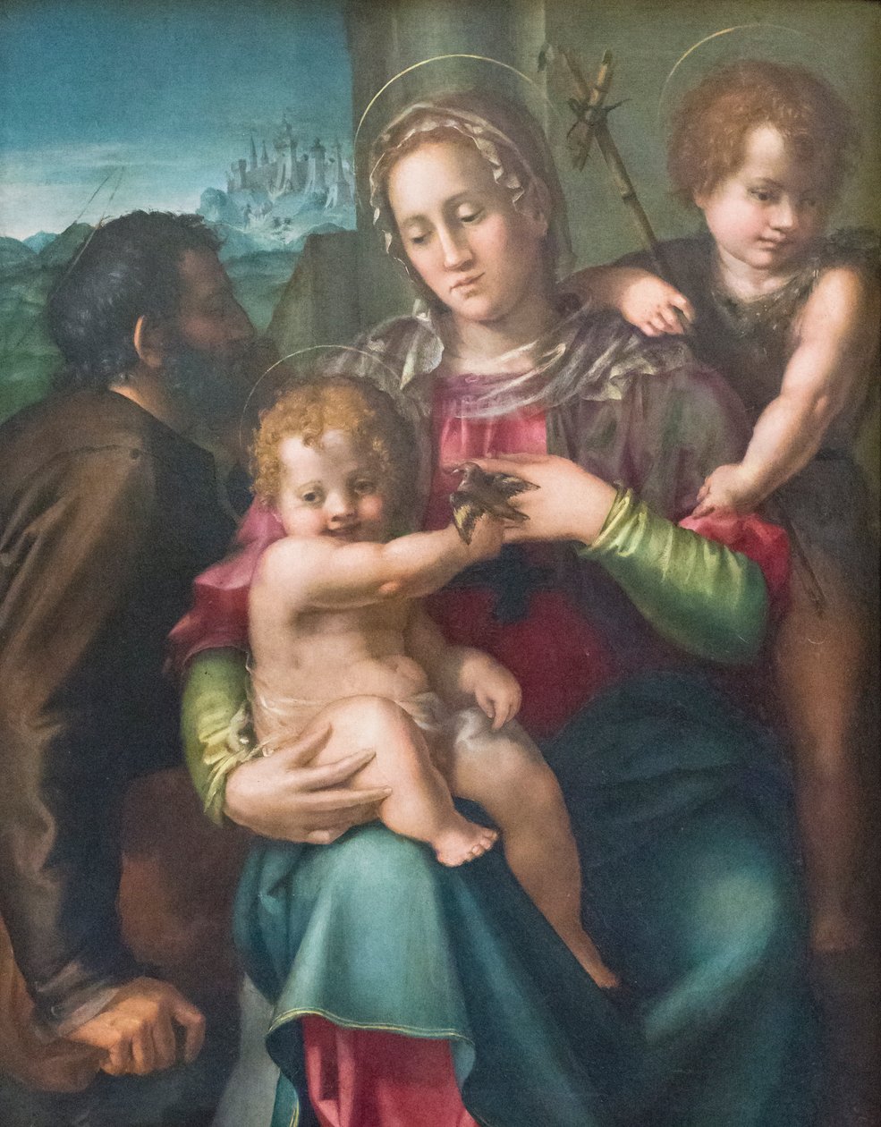 Heilige Familie mit dem jungen St. Johannes dem Täufer von Pier Francesco Foschi