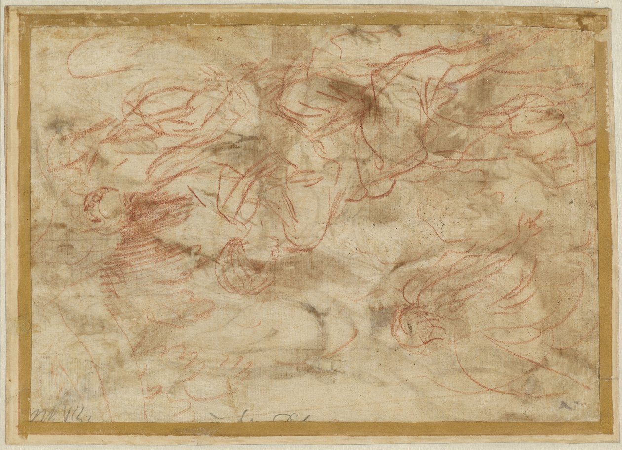 Der Engel erscheint Hagar in der Wüste von Pier Francesco Mola