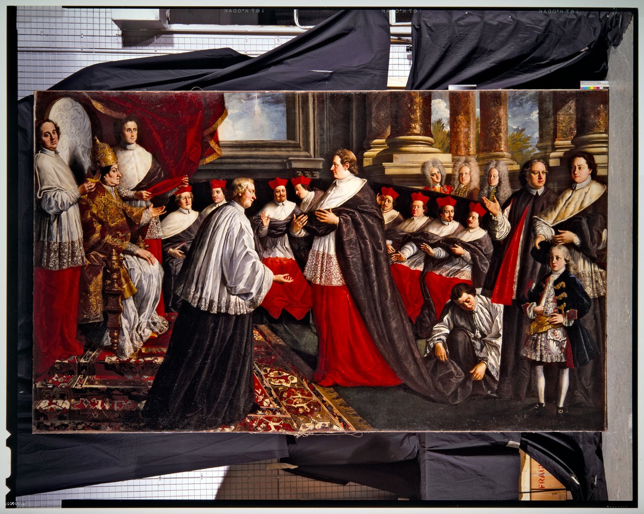 Krönung von Papst Clemens und Innozenz VIII (Paar) von Pier Leone Ghezzi