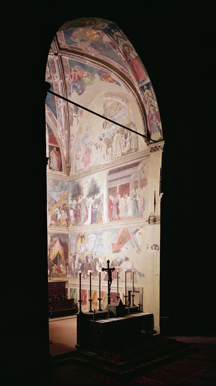 Apsis mit der Legende des Wahren Kreuzes, abgeschlossen 1464 von Piero della Francesca