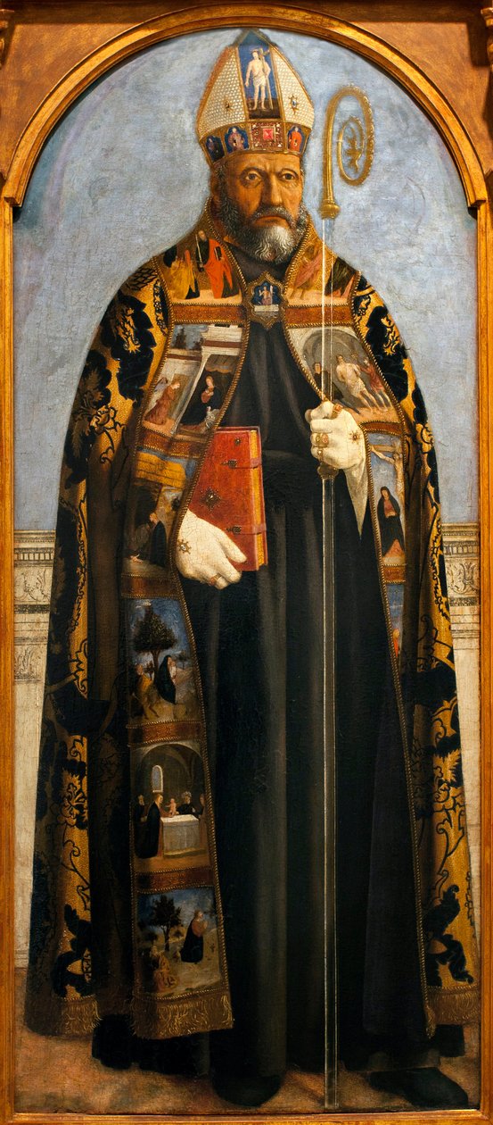 Heiliger Augustinus - Gemälde von Piero della Francesca von Piero della Francesca
