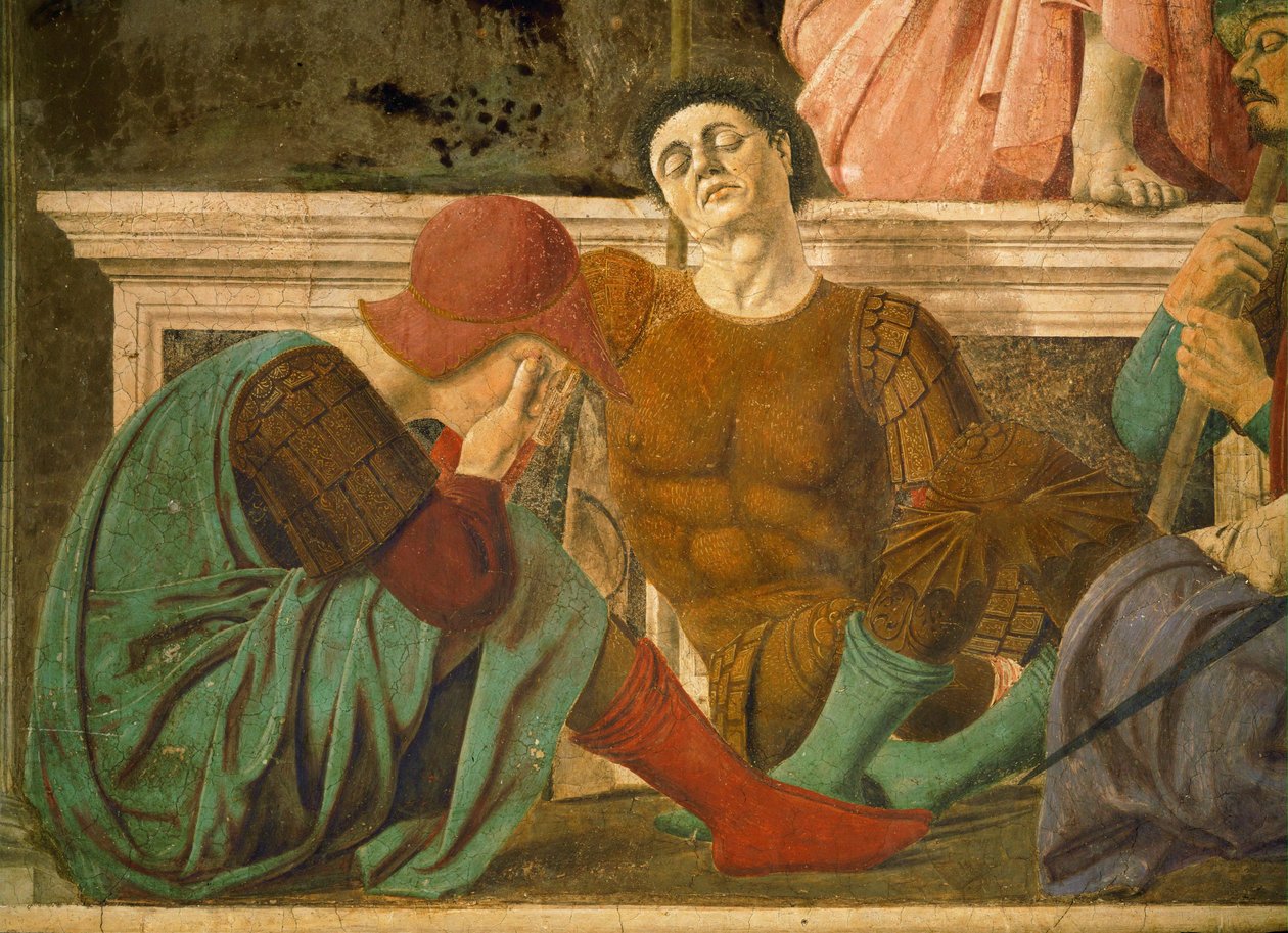 Schlafende Wachen (Detail) von Piero della Francesca