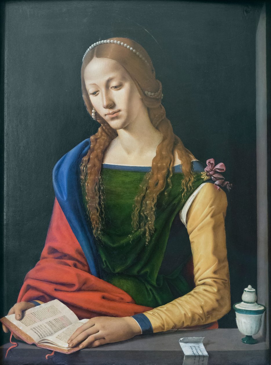 Die heilige Maria Magdalena beim Lesen von Piero di Cosimo