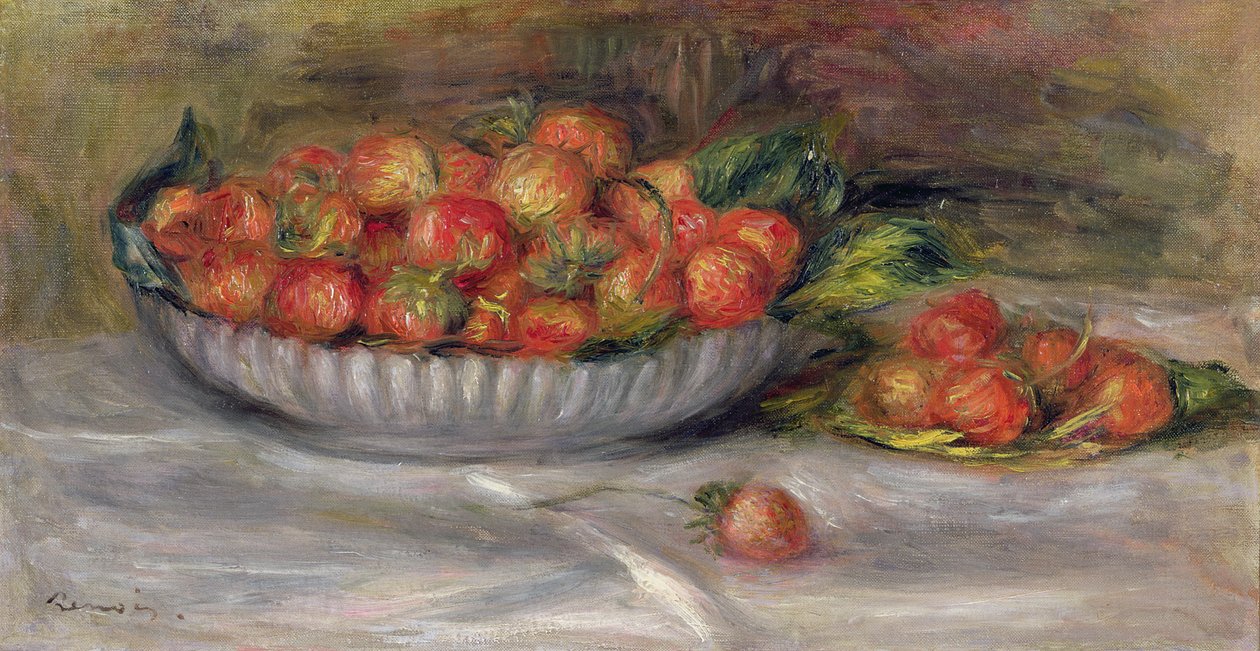 Stillleben mit Erdbeeren, 1914 von Pierre Auguste Renoir