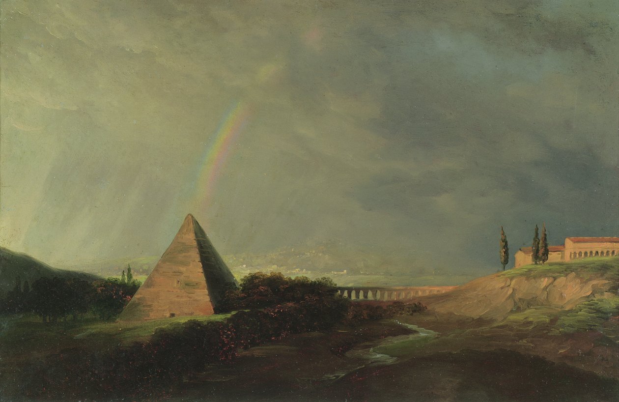 Pyramide und Regenbogen von Pierre-Henri de Valenciennes