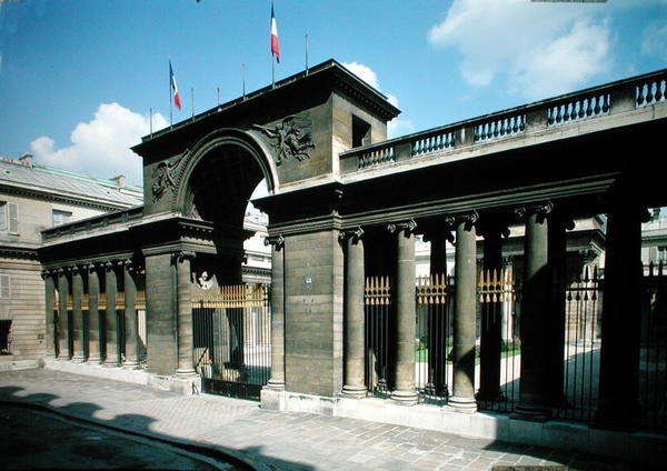 Ansicht des Eingangs des Hôtel de Salm, Palais de la Légion d