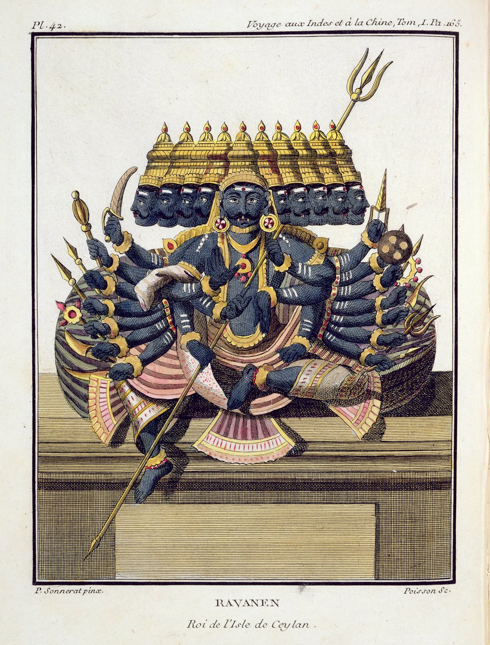 Ravana, Dämonenkönig von Ceylon, aus 