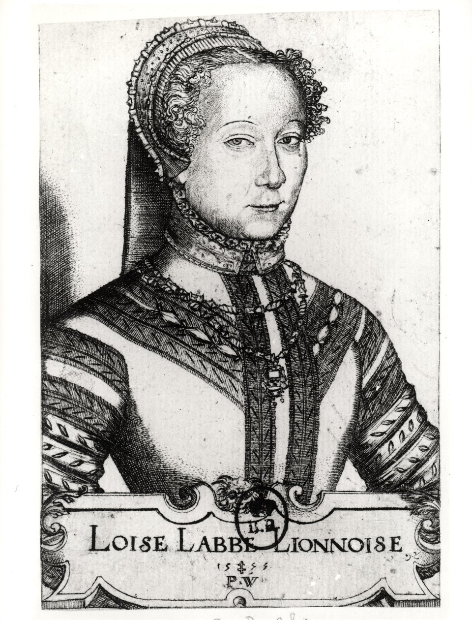 Louise Labe (ca. 1524-66) La Belle Cordiere, 1555 von Pierre Woeiriot de Bouzey