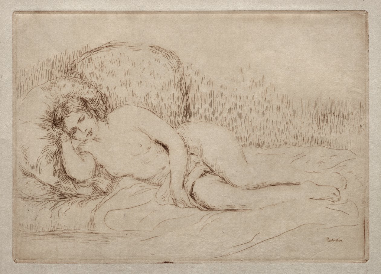 Liegende nackte Frau von Pierre-Auguste Renoir