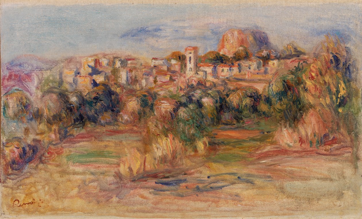 Landschaft, La Gaude von Pierre-Auguste Renoir