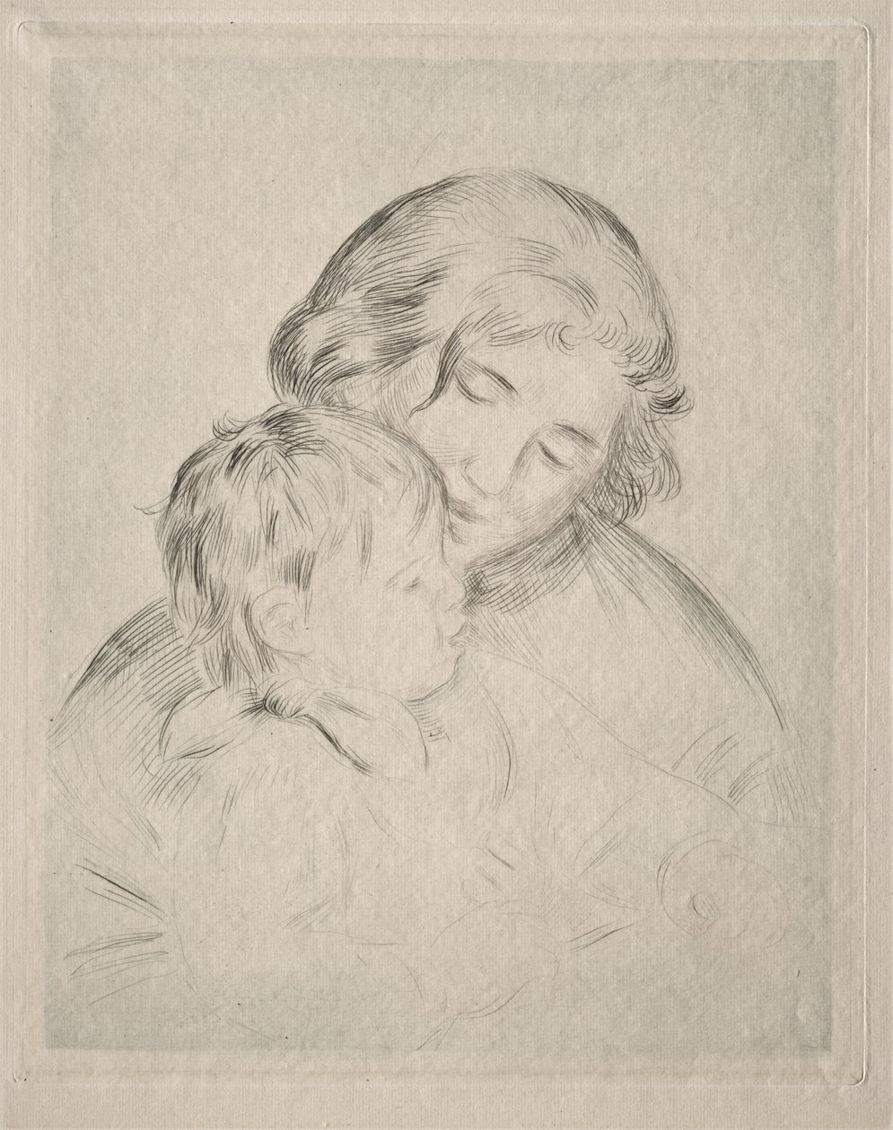 Mutter und Kind von Pierre-Auguste Renoir