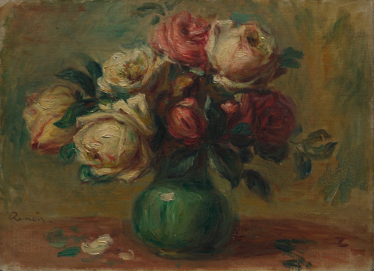 Rosen in einer Vase von Pierre-Auguste Renoir